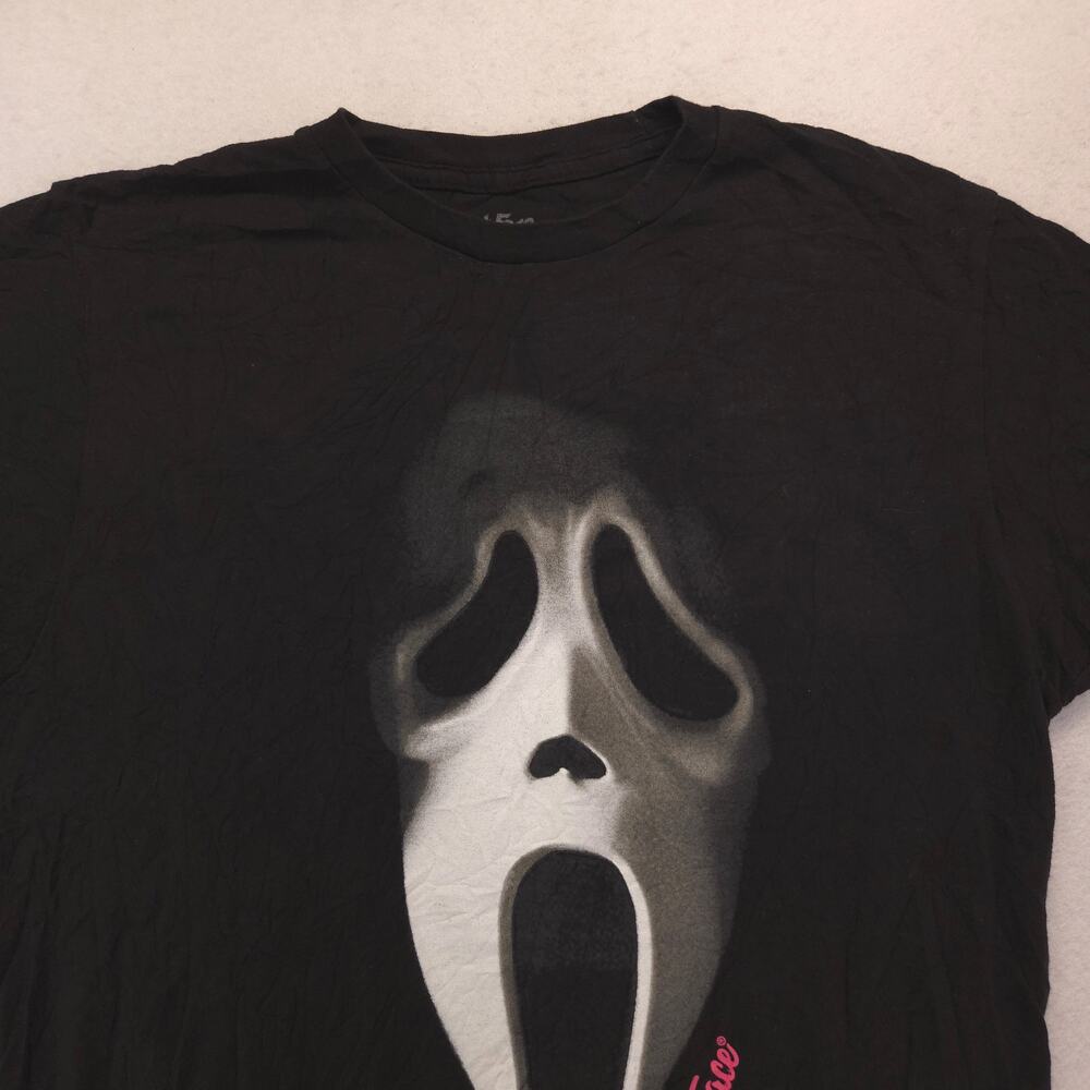 Ghost Face Short Sleeve Crew Neck Graphic T Shirt Mens Size Medium M Black